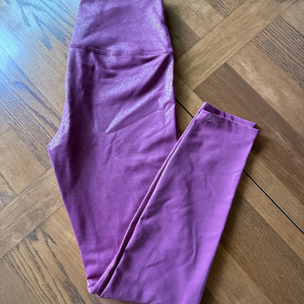 Pink Glitter Like new leggings - Picture 2 of 5